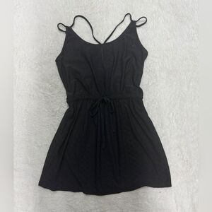 No Boundaries Black Mini Dress with Spaghetti Straps